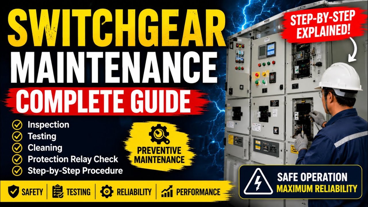 Switchgear maintenance procedure overview by Maintenance Knowledge Hub