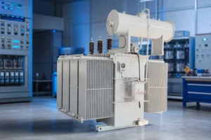 LBAJI transformer — official product photo with illustrative scene background (not a real site photo)