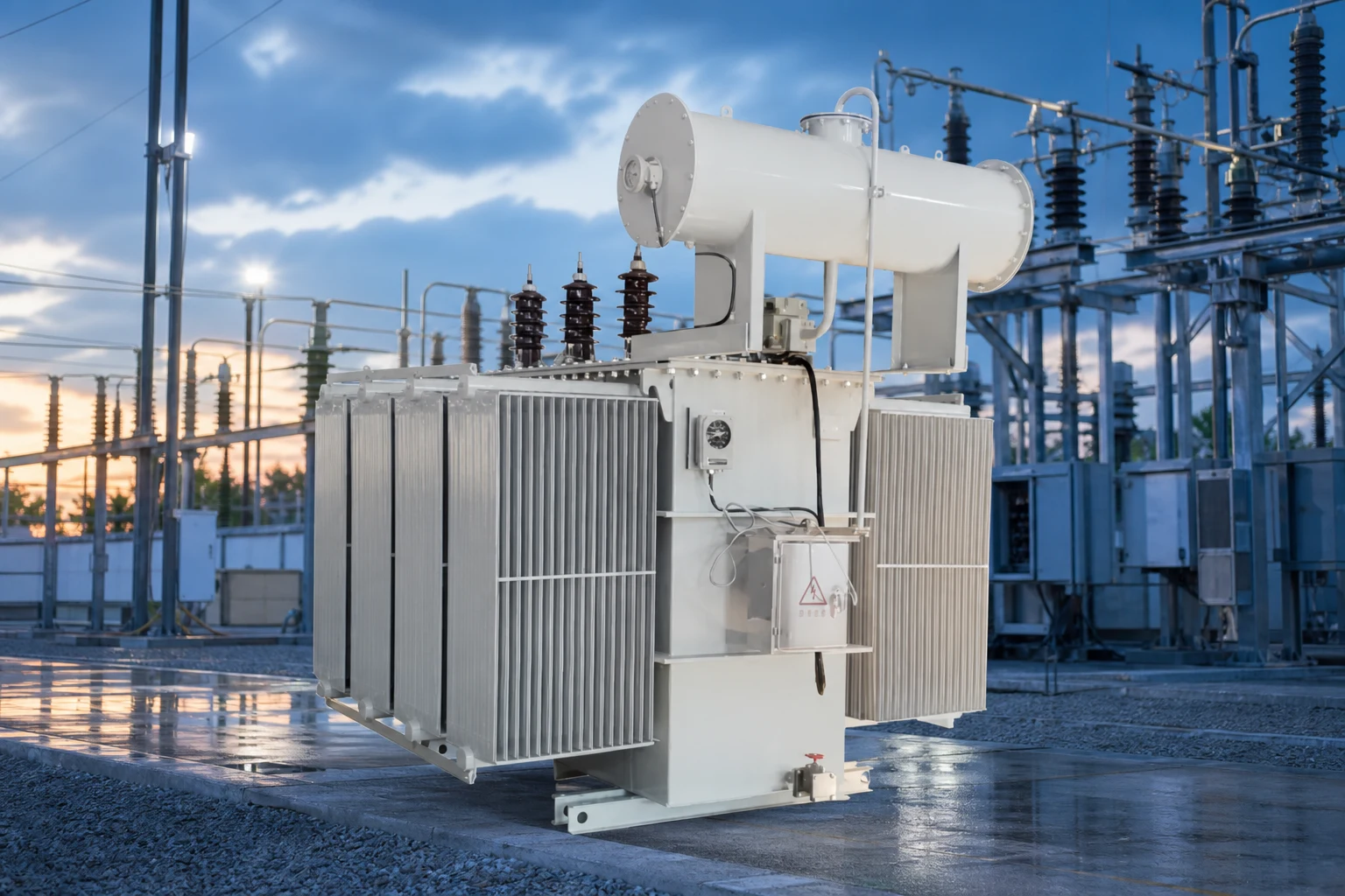 75KVA dry type power transformer — LBAJI official product with illustrative industrial background (not a real site photo)