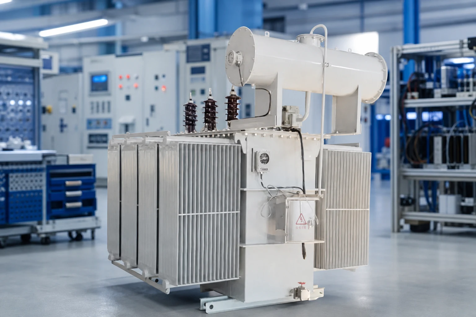 LBAJI transformer — official product photo with illustrative scene background (not a real site photo)