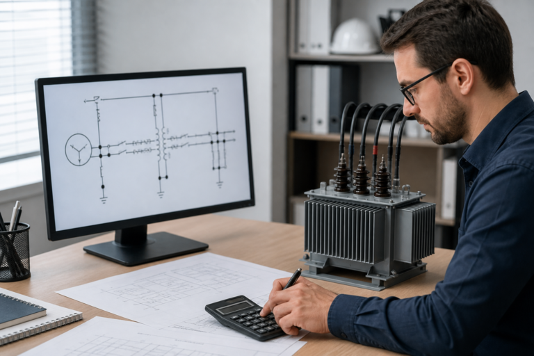 3 phase transformer calculations — industrial electrical equipment