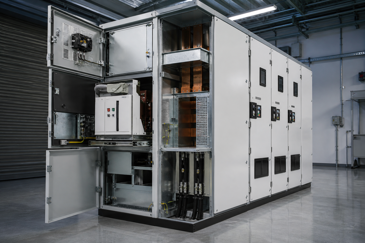 air insulated medium voltage switchgear — industrial electrical equipment