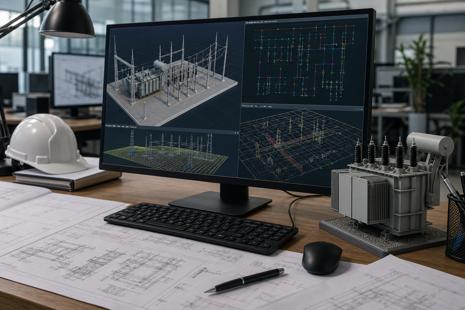 electric substation design software — industrial electrical equipment