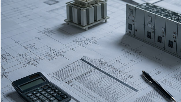 Electrical drawings and load schedules during design review
