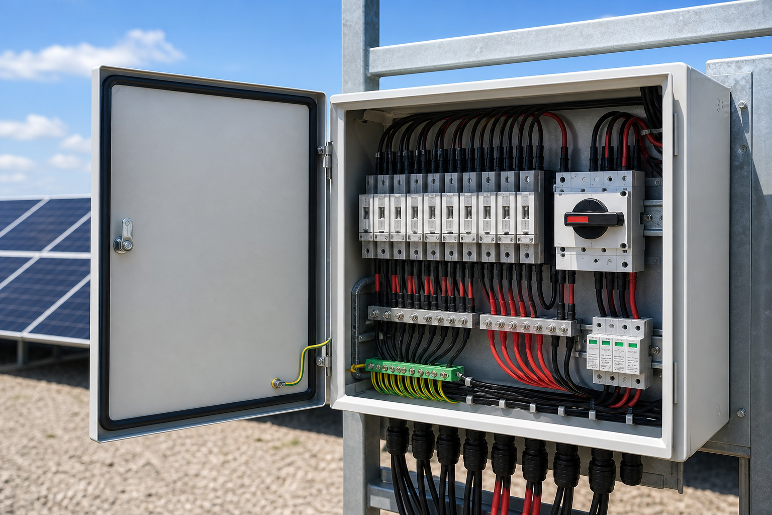 Solar Panel Combiner Box: Sizing, Wiring & Protection — industrial electrical equipment