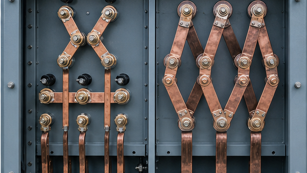 Three-phase star and delta winding links