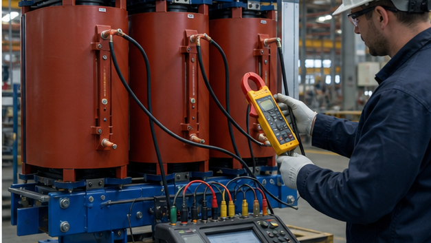 Three-phase transformer current verification