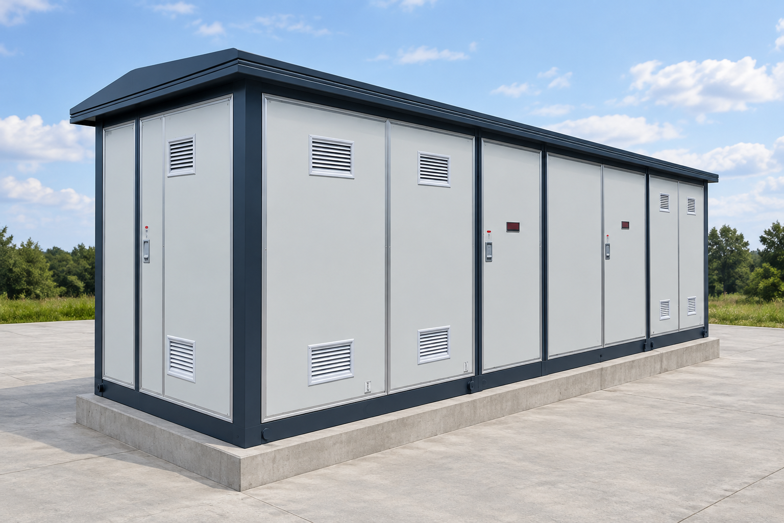 LBAJI YBM-12 prefabricated substation exterior based on the original product image