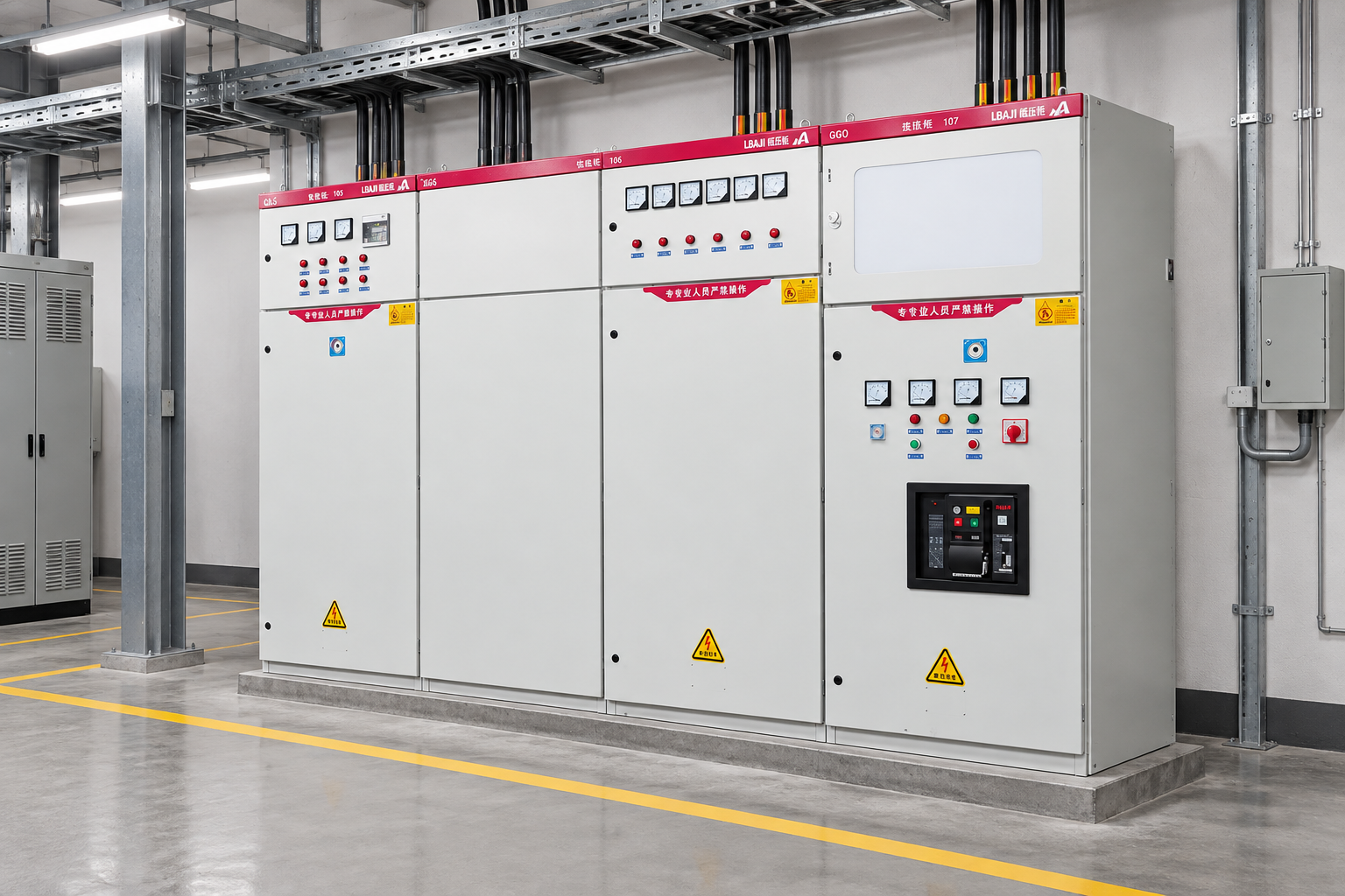 LBAJI product equipment illustrating 200 amp distribution panel