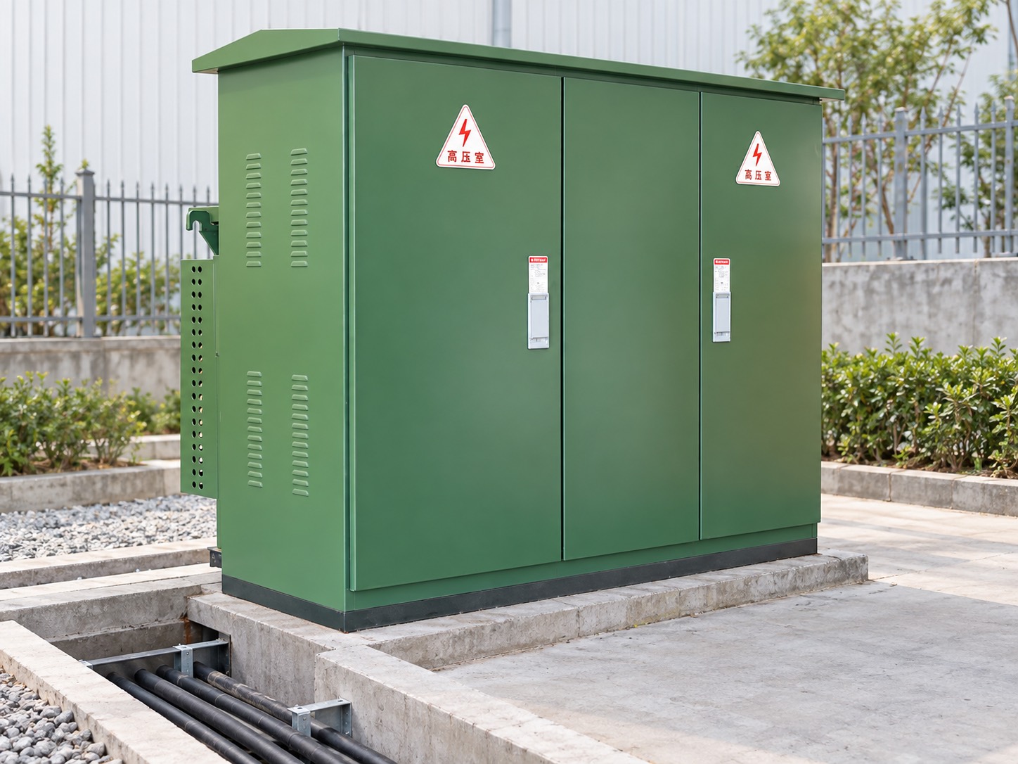 LBAJI YB27 distribution enclosure with cable-trench access