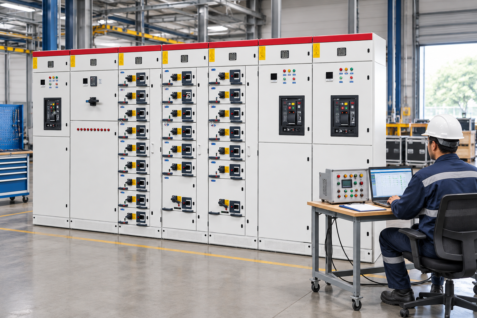 LBAJI product equipment illustrating automation control panels