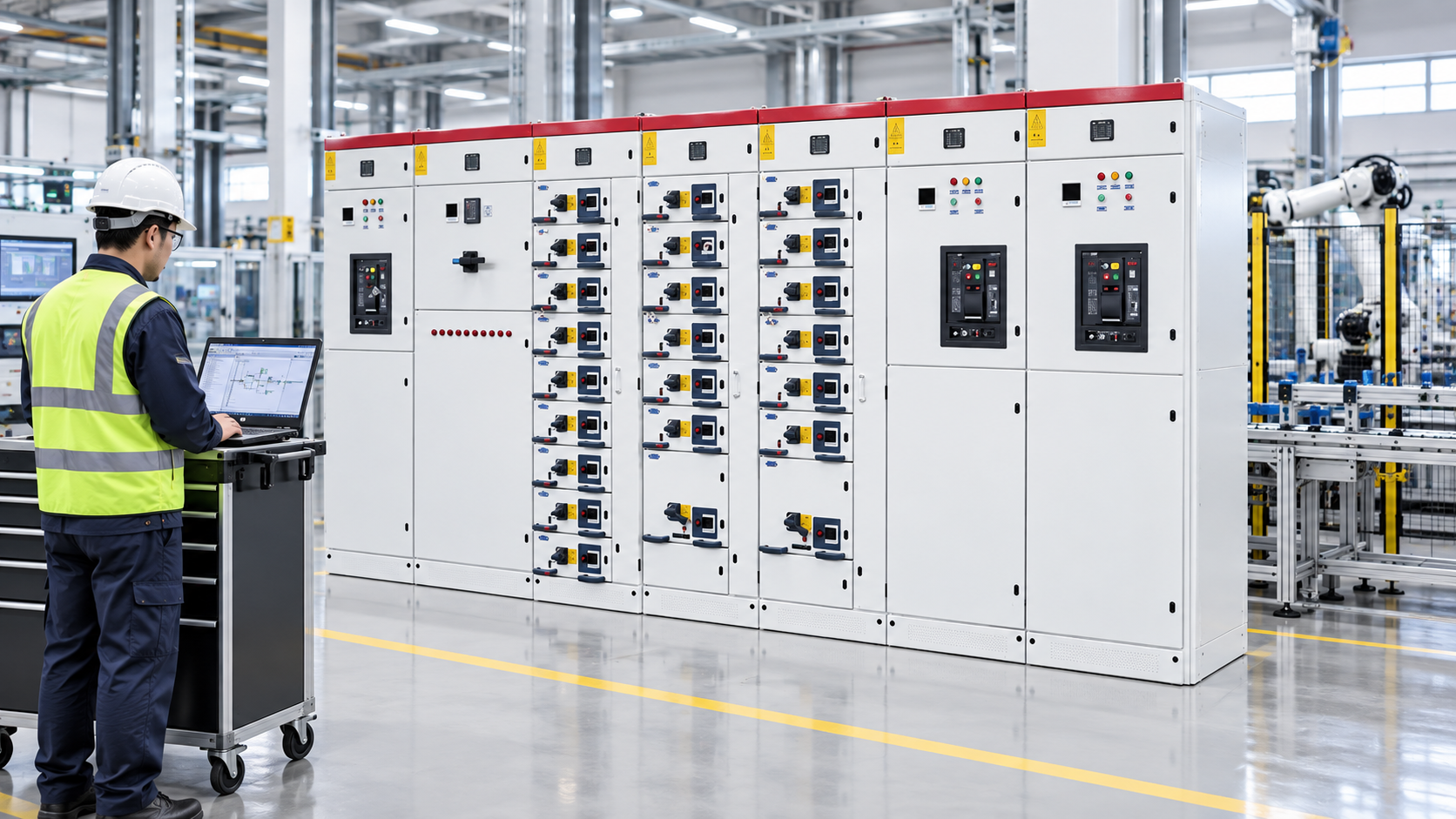 LBAJI product equipment illustrating automation control panels