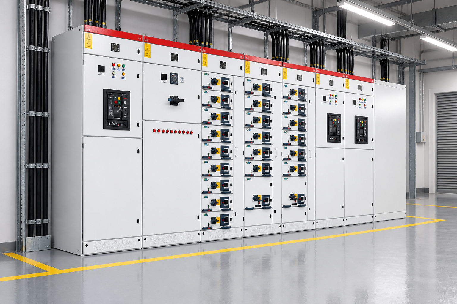 LBAJI product equipment illustrating control and relay panel