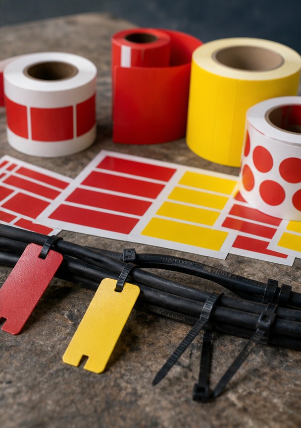 Weather-resistant label and cable-tag materials