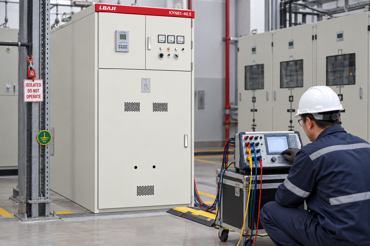 LBAJI product equipment illustrating protection relays