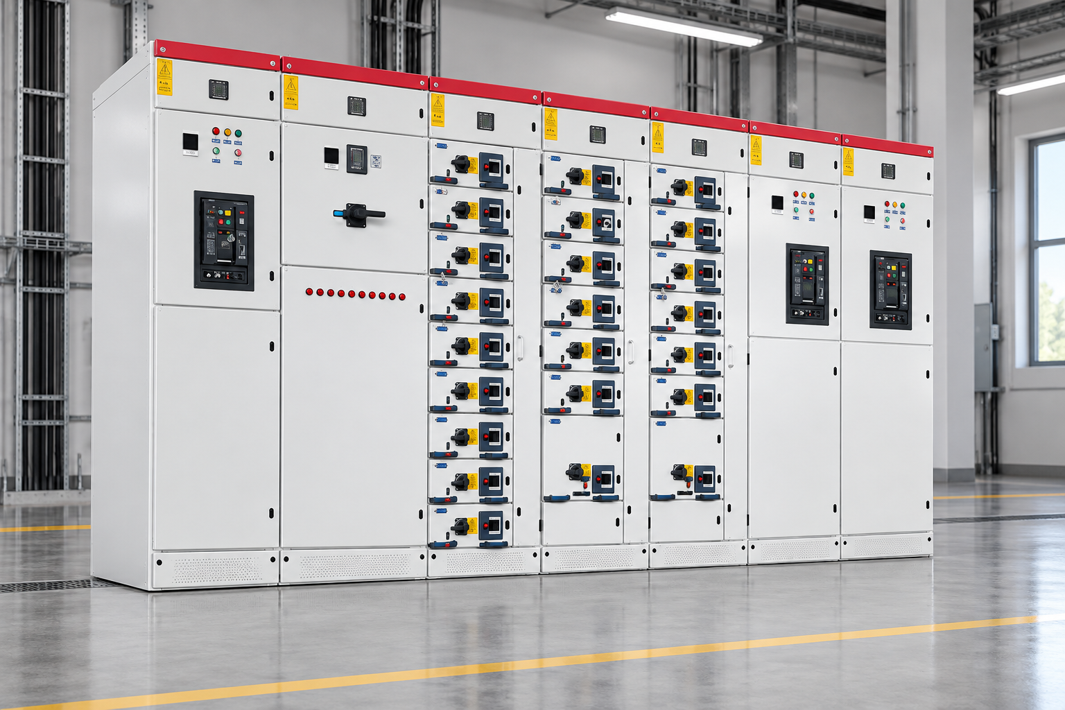 LBAJI product equipment illustrating three phase panel