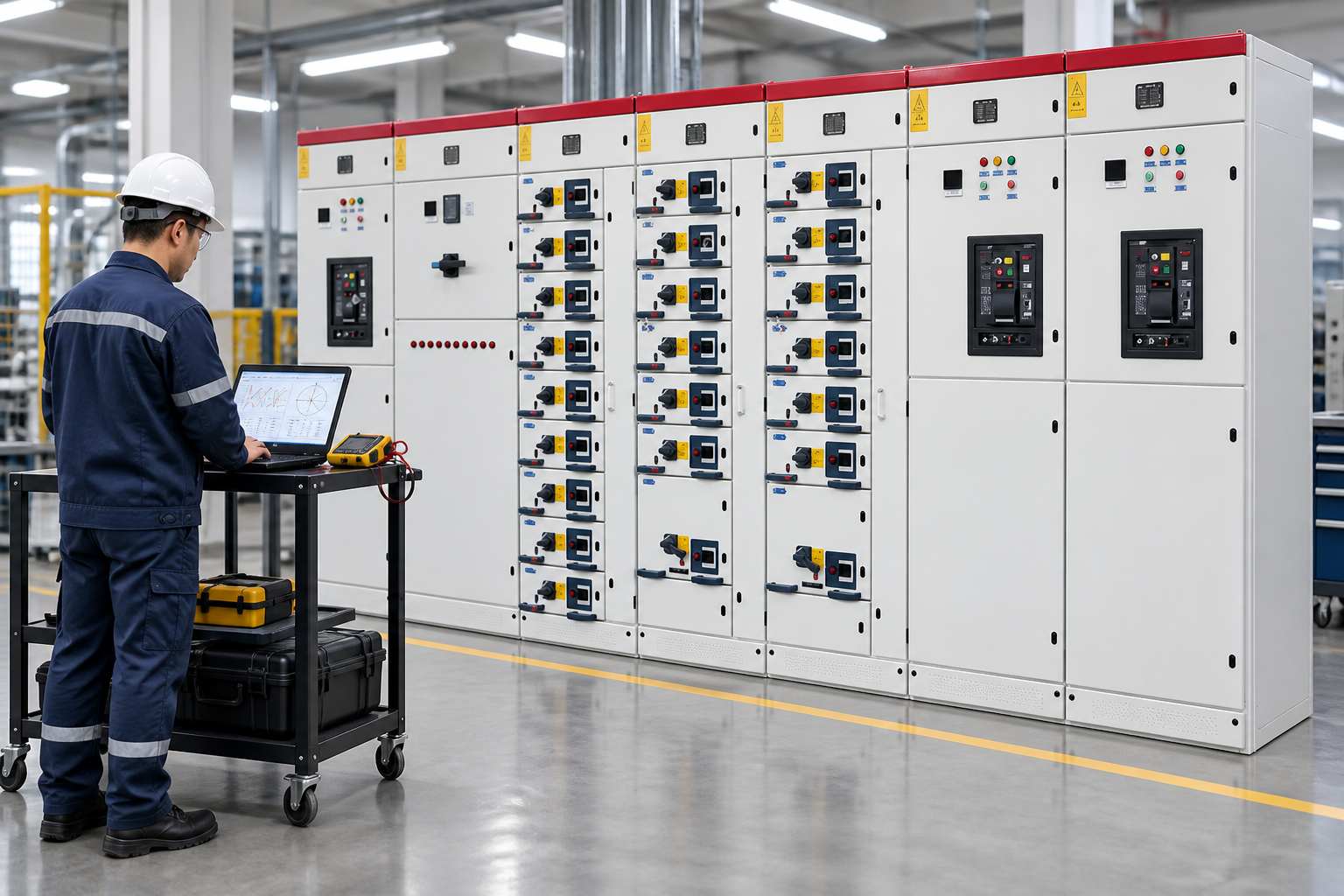 LBAJI product equipment illustrating three phase panel