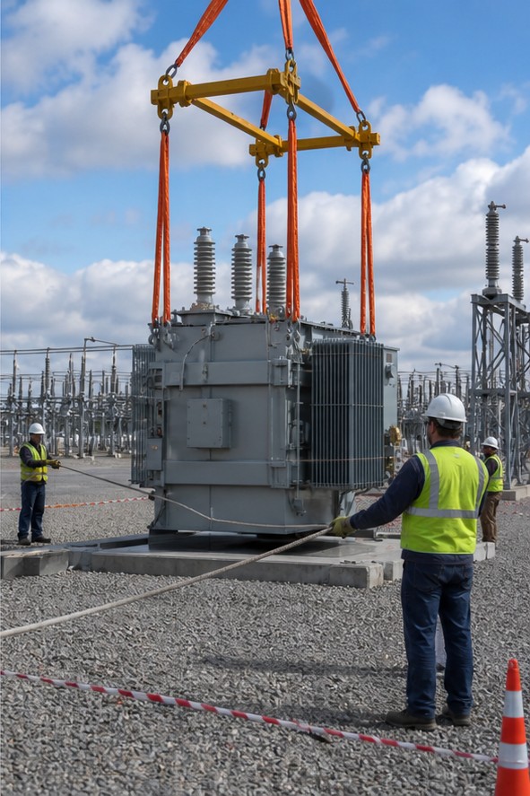 Controlled transformer placement using tag lines