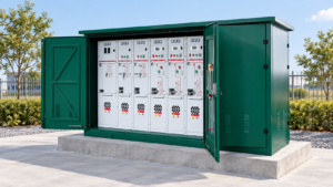 LBAJI XGW-12 green outdoor ring main cabinet above ground