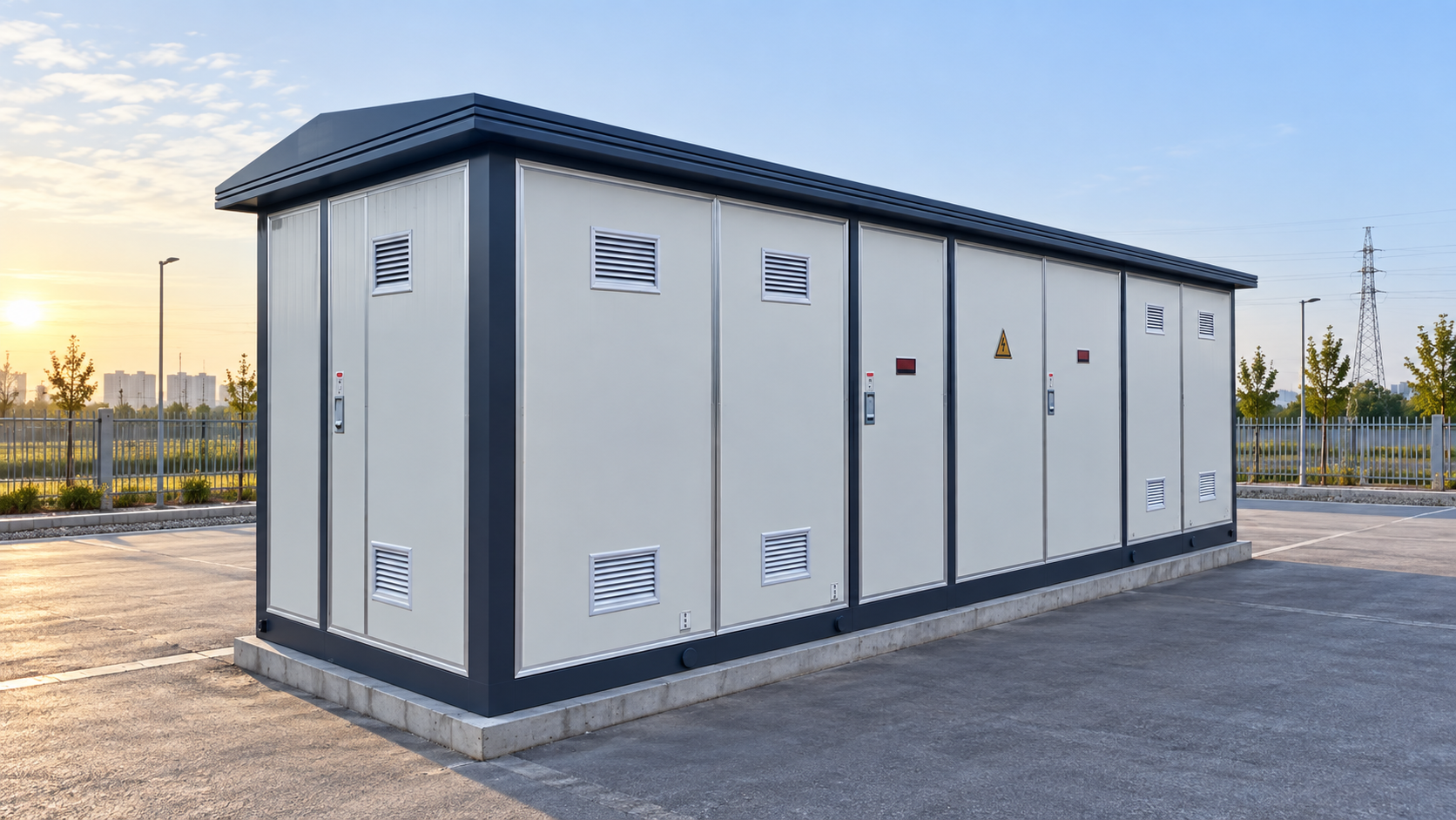 LBAJI YBM-12 prefabricated substation above ground, derived from the original product image