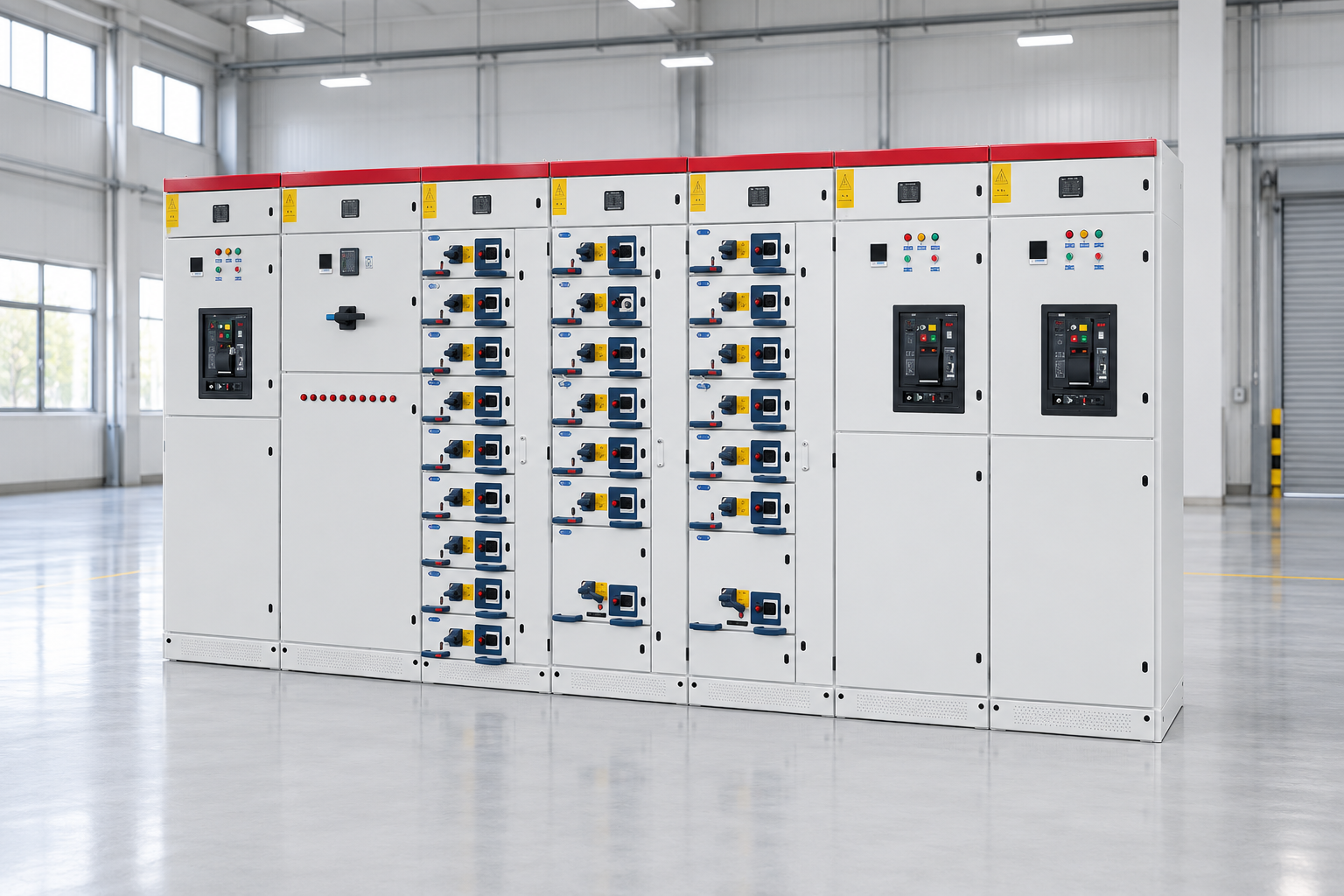 MNS/GCK/GCS Low-Voltage Withdrawable Switchgear reference cabinet exterior detail