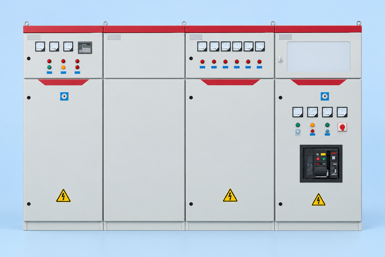 GGD Low-Voltage Switchgear reference cabinet exterior detail