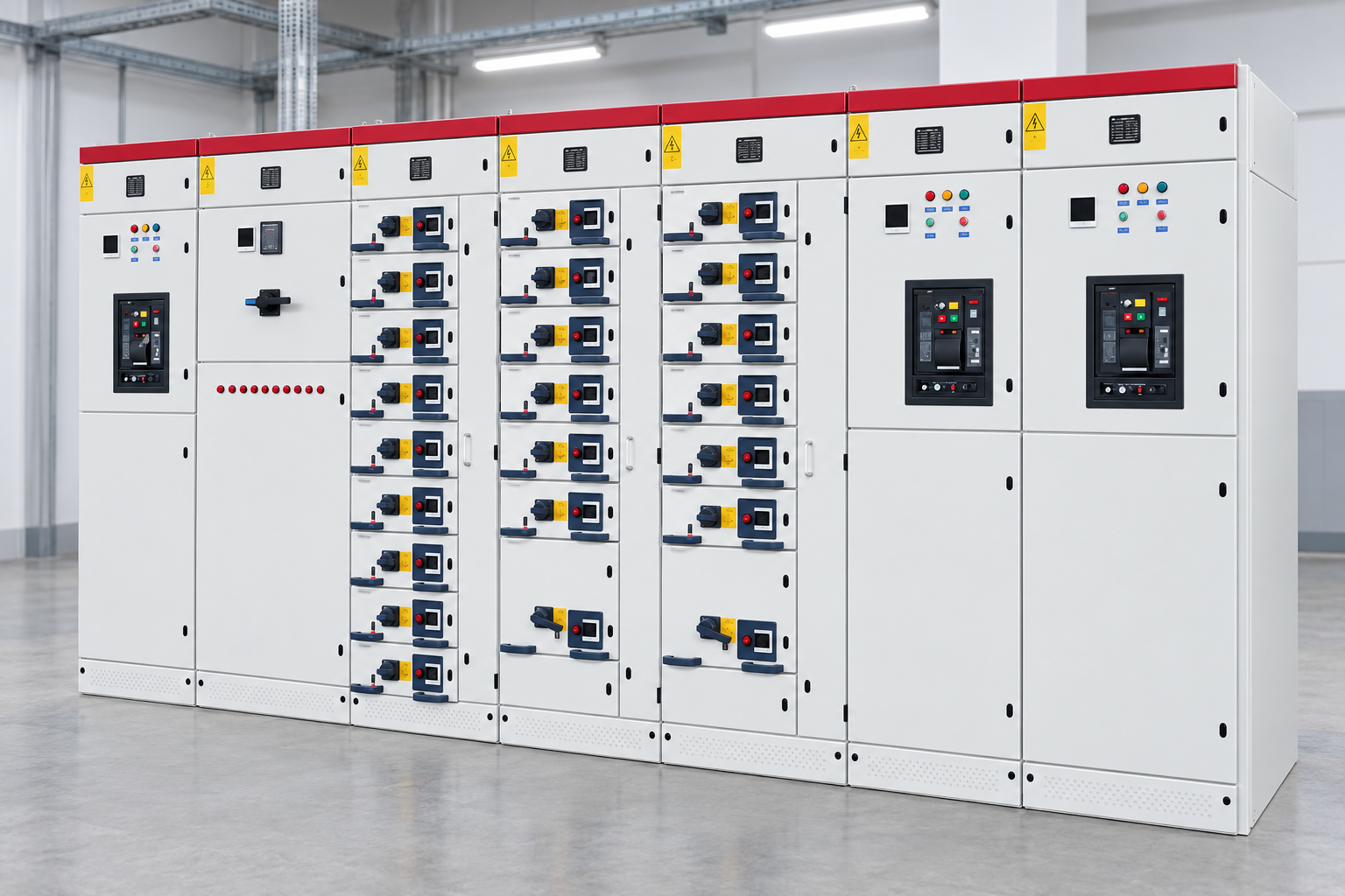 MNS/GCK/GCS Low-Voltage Withdrawable Switchgear exterior panel reference view