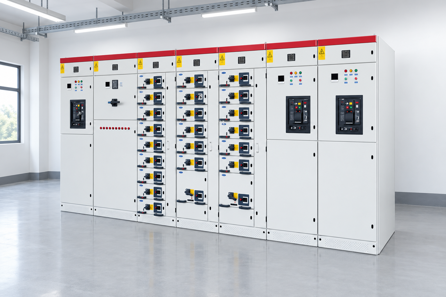 MNS/GCK/GCS Low-Voltage Withdrawable Switchgear assembly in planned clean environment