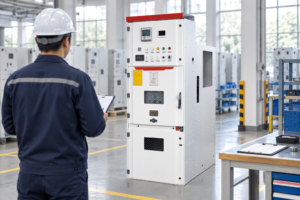 KYN28A-12 Metal-clad Withdrawable AC Switchgear exterior reference for electrical switchgear manufacturing