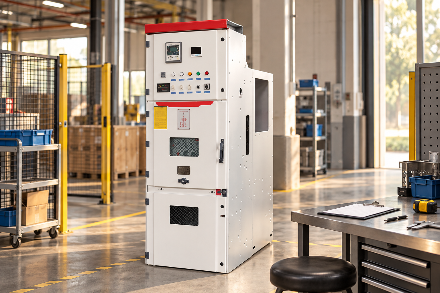 KYN28A-12 Metal-clad Withdrawable AC Switchgear exterior reference for industrial switchgear systems