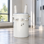 Single Phase pole mounted Transformer exterior reference for ac single phase power factor