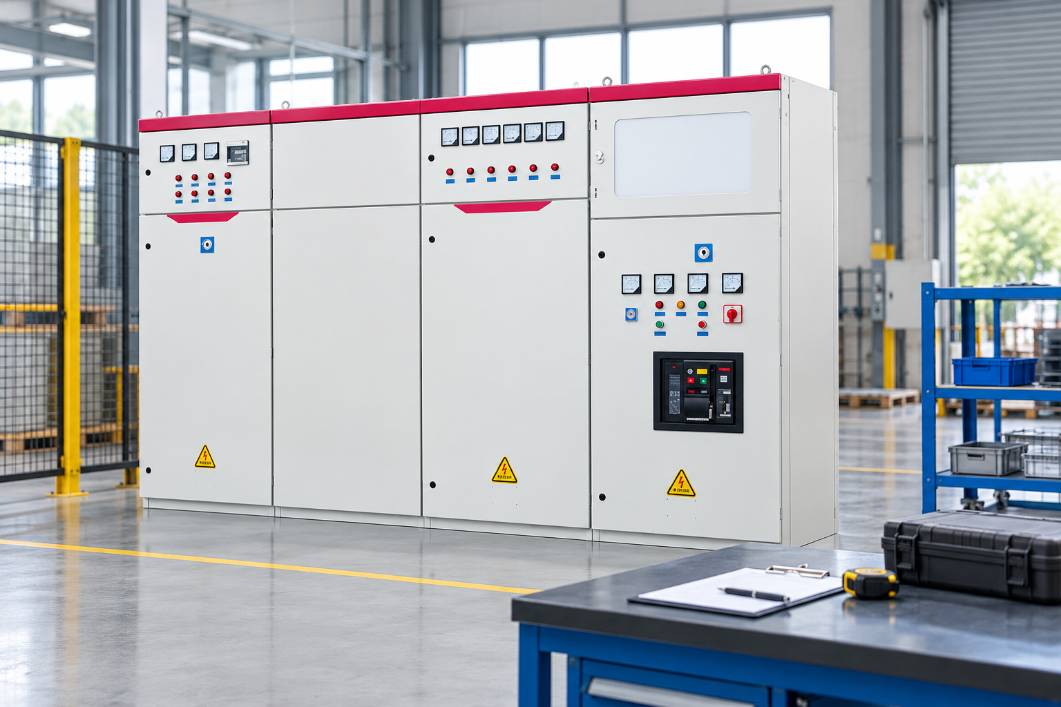 GGD Low-Voltage Switchgear exterior reference for electrical distribution construction package
