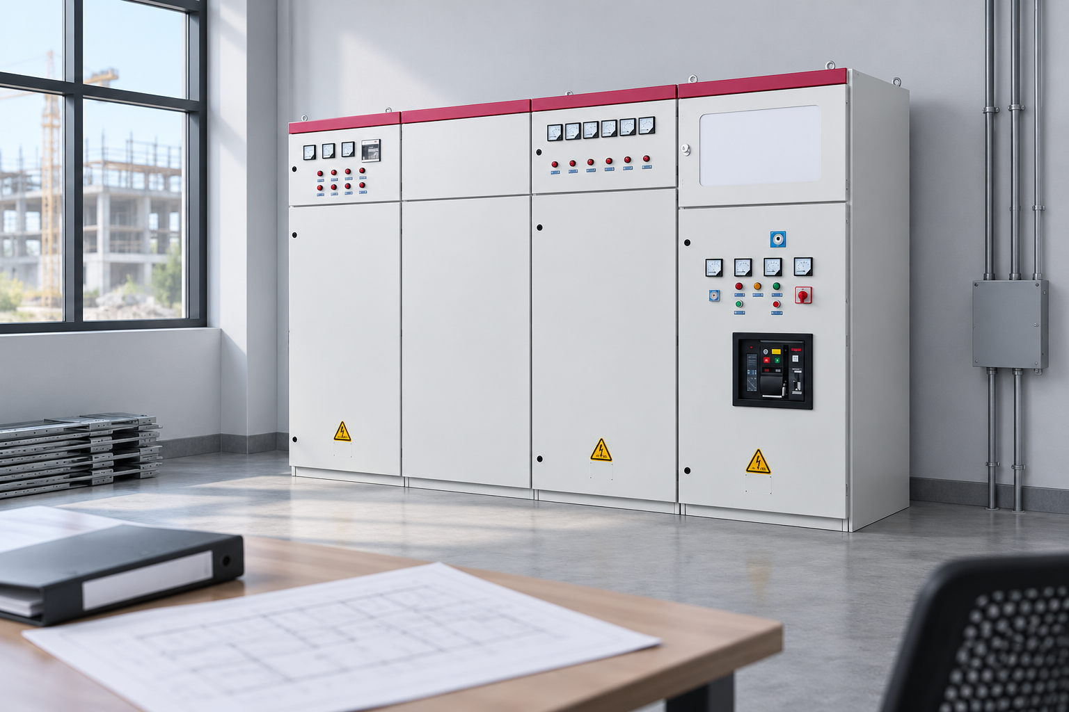 GGD Low-Voltage Switchgear exterior reference for electrical distribution construction package