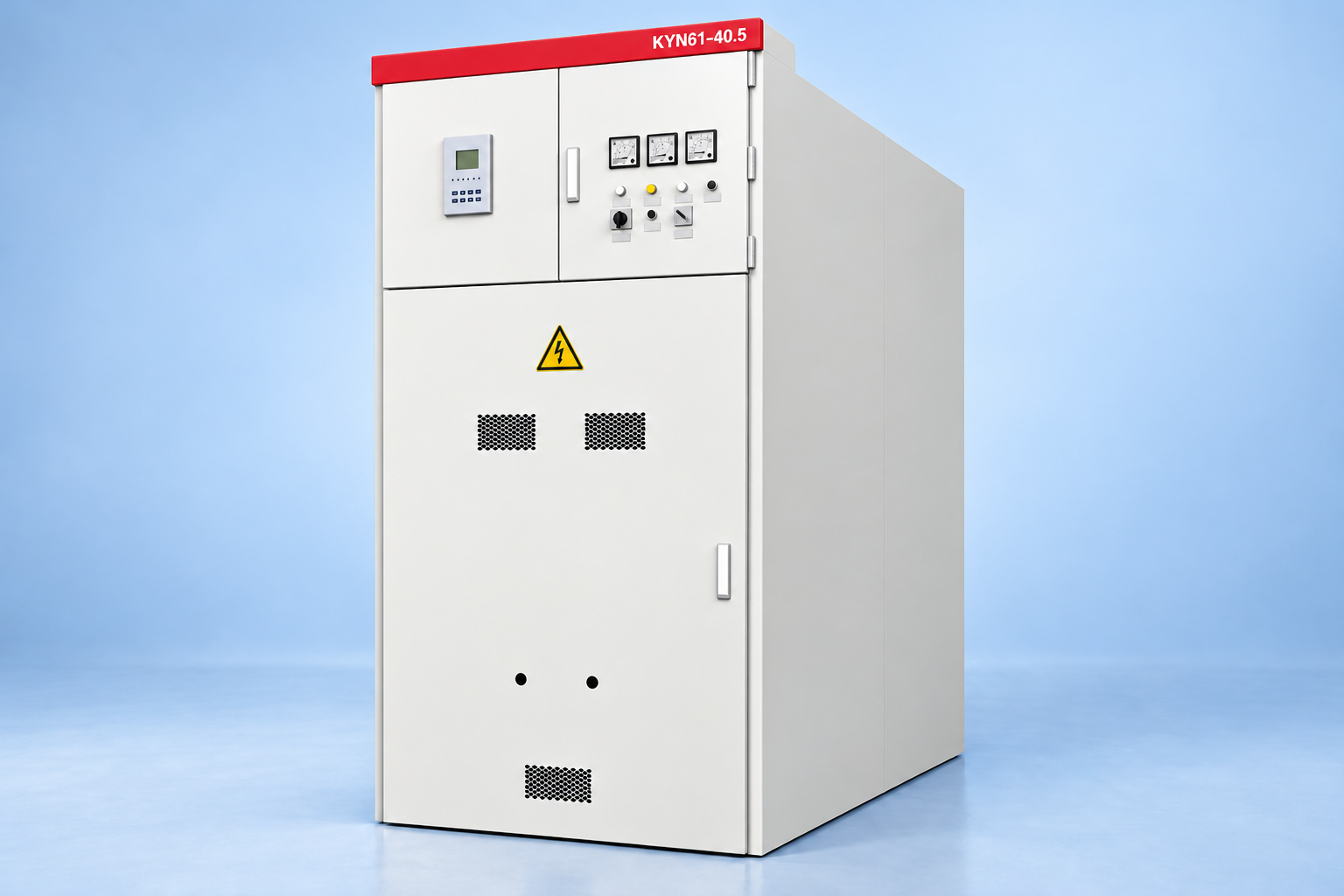 KYN61-40.5 Armouring Removable AC Metal Enclosed Switchgear exterior panel reference view