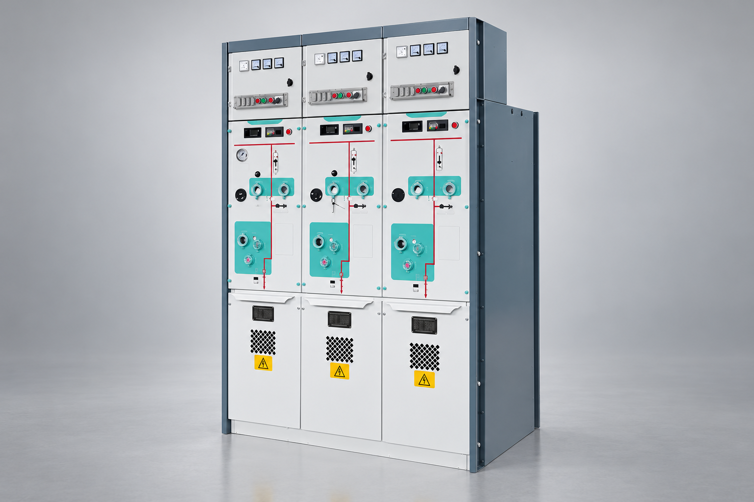 LBHB-12(V)/630-20 Eco-Friendly Gas-Insulated Ring Main Unit exterior panel reference view