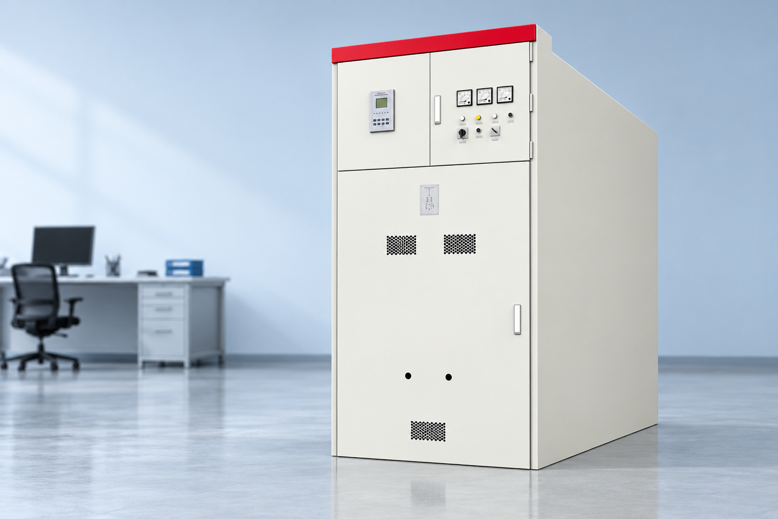 KYN61-40.5 Armouring Removable AC Metal Enclosed Switchgear exterior panel reference view