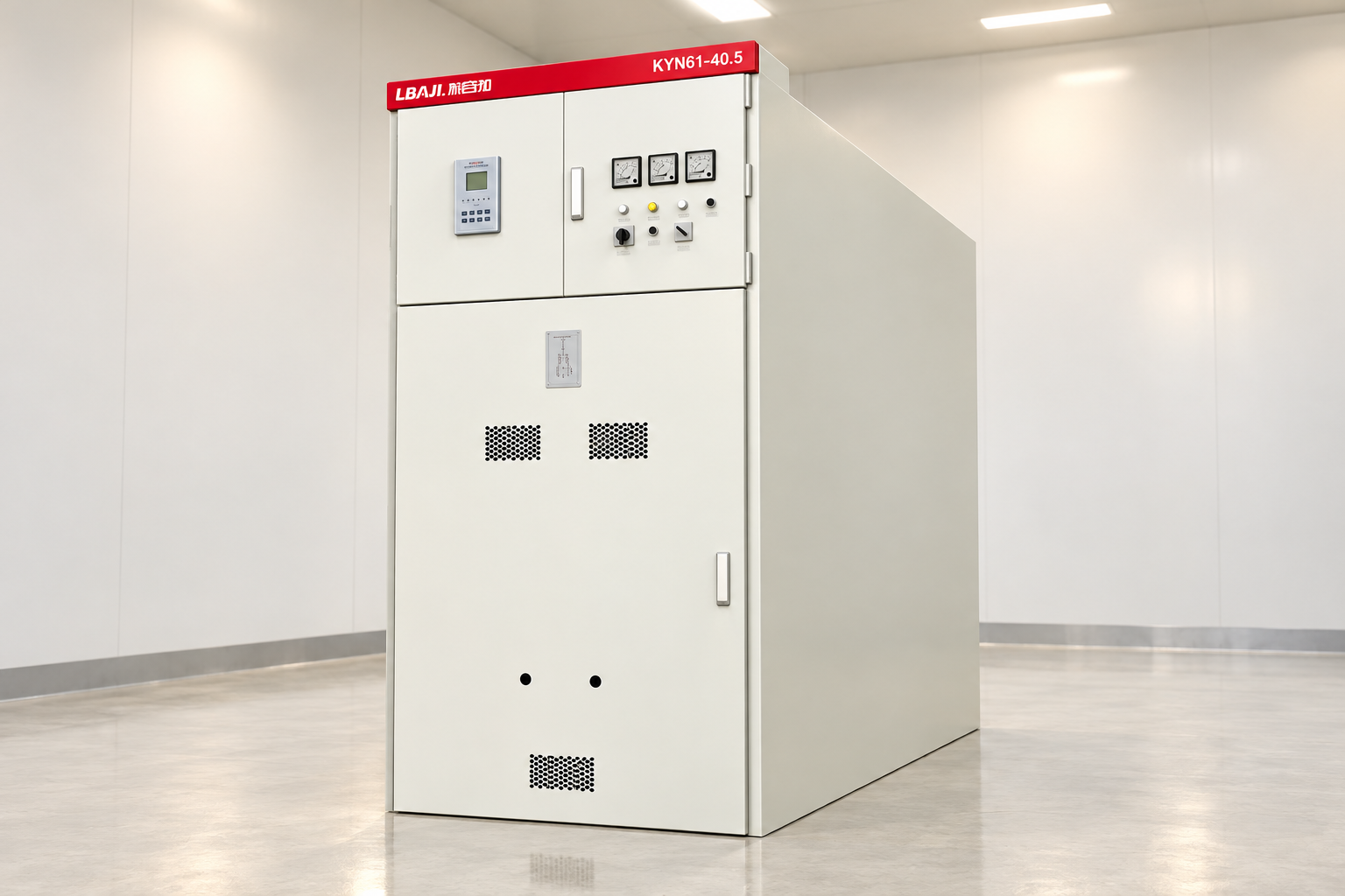 KYN61-40.5 Armouring Removable AC Metal Enclosed Switchgear exterior panel reference view