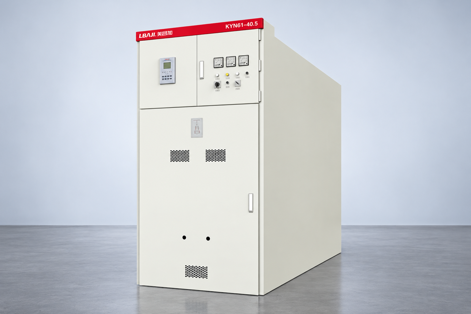 KYN61-40.5 Armouring Removable AC Metal Enclosed Switchgear exterior panel reference view