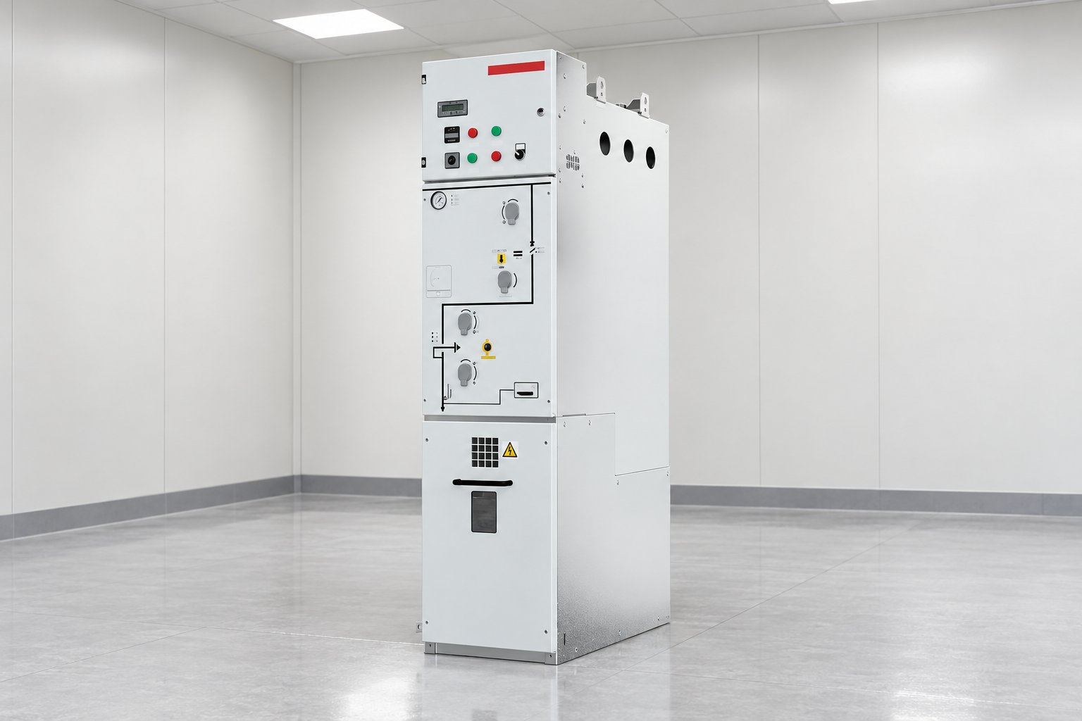HC-40.5 Fully Insulated And Fully Sealed Ring Network Metal Switchgear assembly in planned clean environment