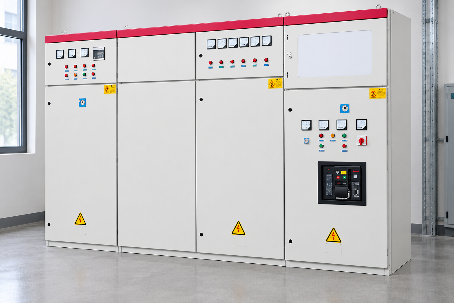 GGD Low-Voltage Switchgear reference cabinet exterior detail