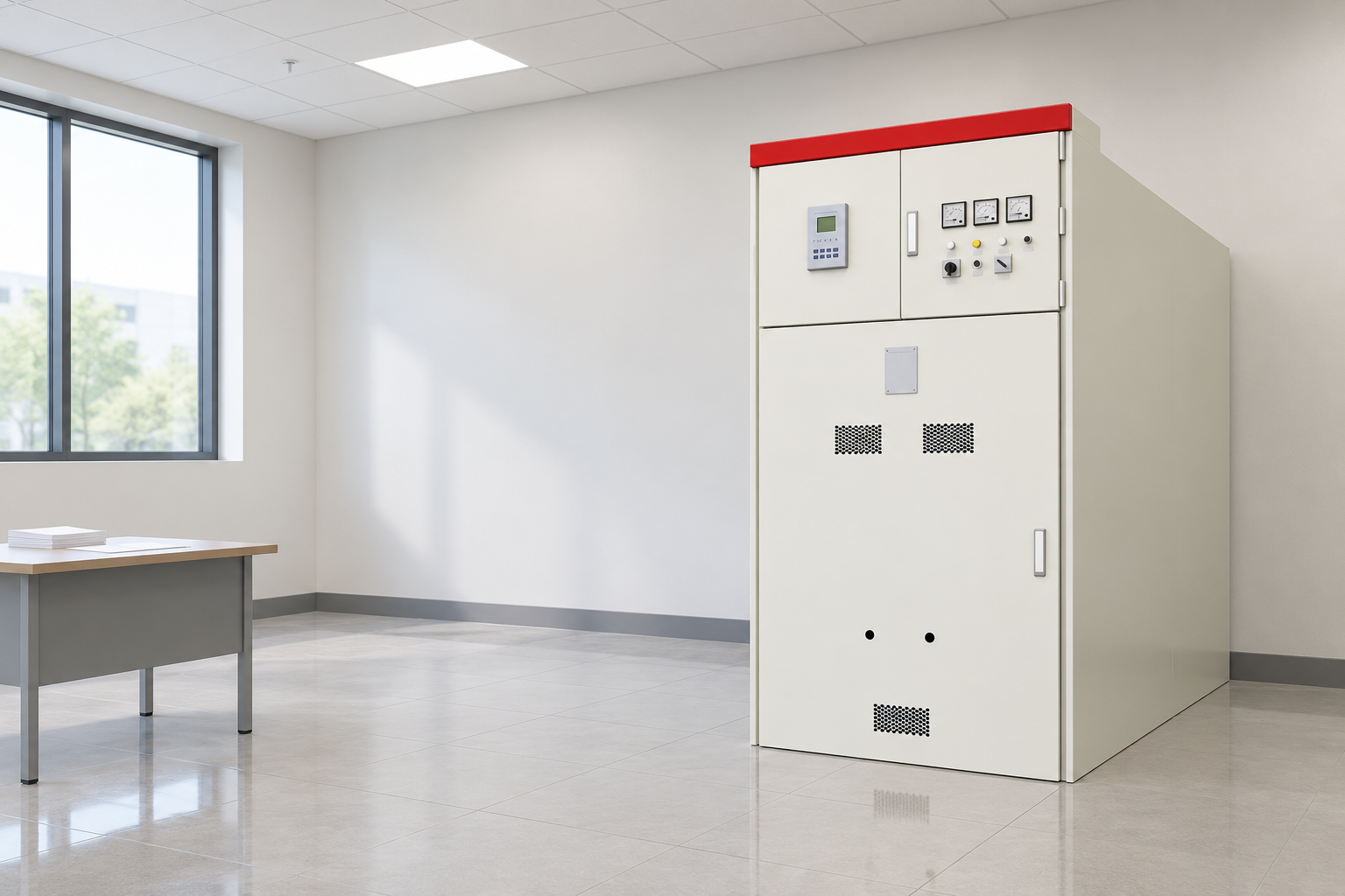 KYN61-40.5 Armouring Removable AC Metal Enclosed Switchgear exterior panel reference view