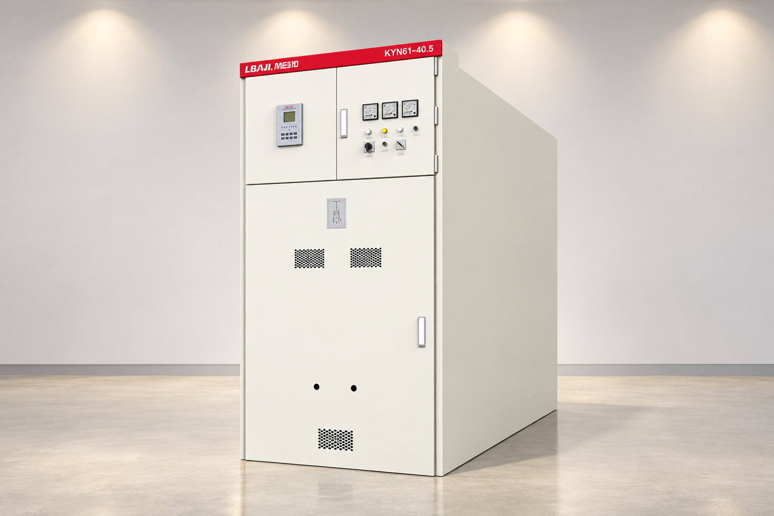 KYN61-40.5 Armouring Removable AC Metal Enclosed Switchgear exterior panel reference view