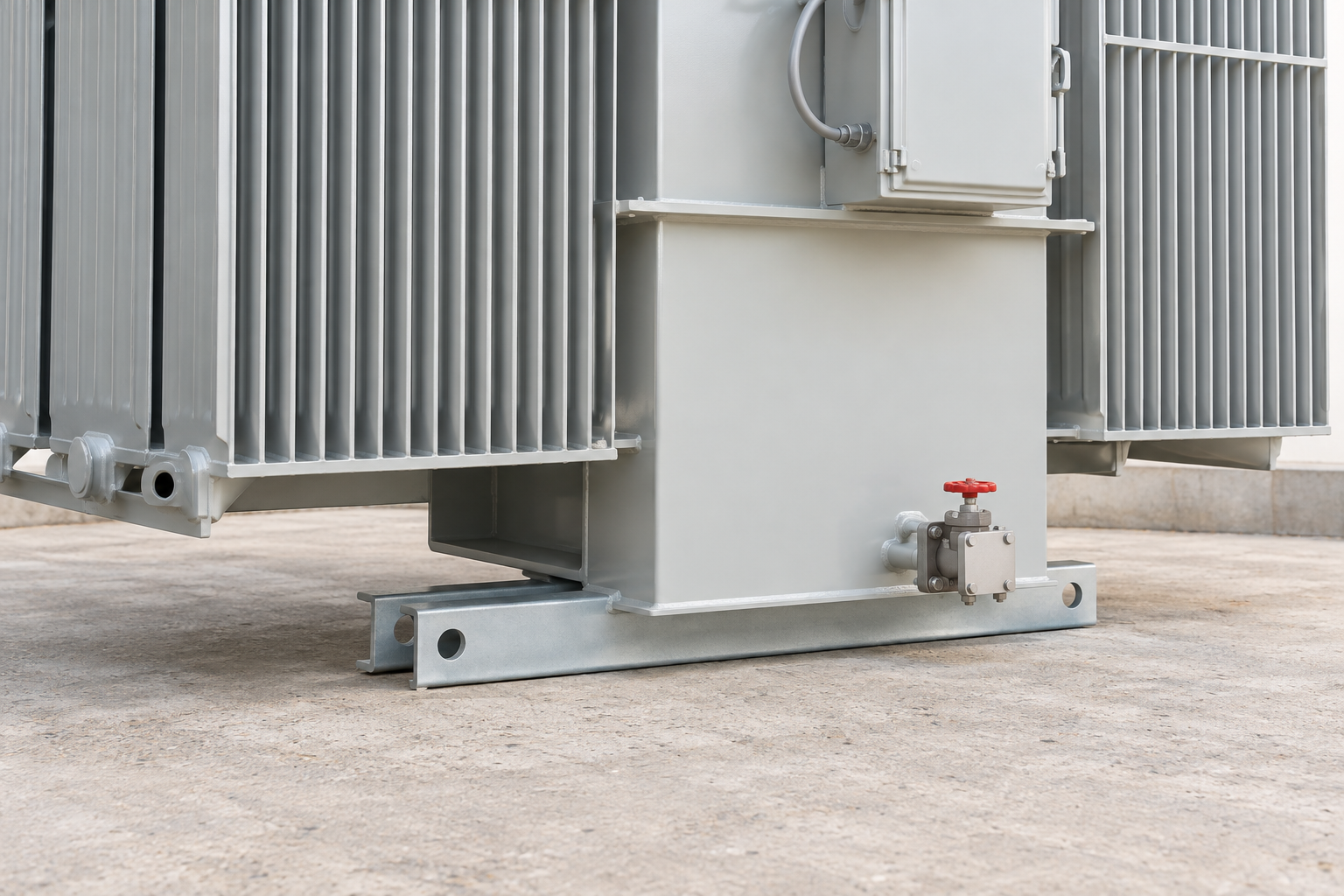 Lower transformer tank and original bottom fitting
